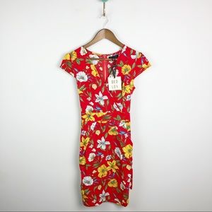 ASOS QED london wrap front tulip dress